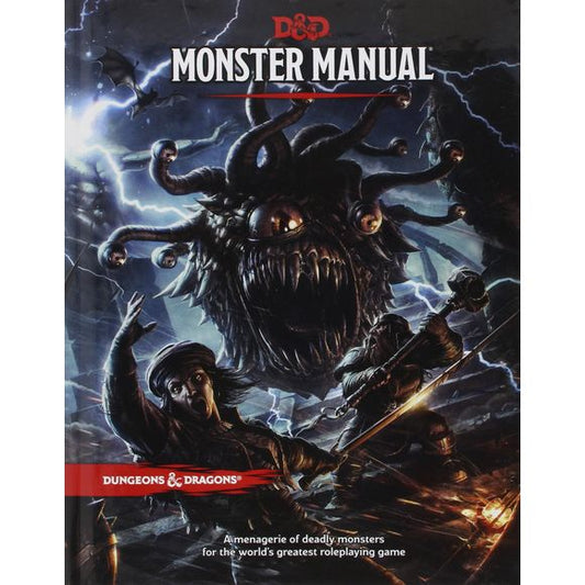 The Monster Manual presents a horde of classic Dungeons & Dragons creatures, including dragons, giants, mind flayers, and beholders–a monstrous feast for Dungeon Masters ready to challenge their players and populate their adventures.
 
The monsters contained herein are culled from the D&D game’s illustrious history, with easy-to-use game statistics and thrilling stories to feed your imagination.
 
The leader in providing contemporary fantasy entertainment, Dungeons & Dragons is the wellspring for the en