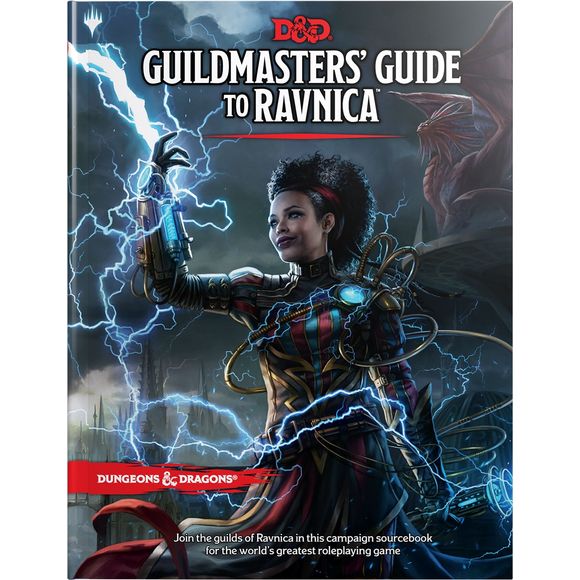 In Guildmasters’ Guide to Ravnica, the world's most popular roleplaying game meets the world's most popular trading card game. Released to coincide with the Magic set Guilds of Ravnica, it's the perfect blend of story from the creators of Magic: The Gathering, wrapped around the rules, monsters, and magic of fifth edition Dungeons & Dragons.