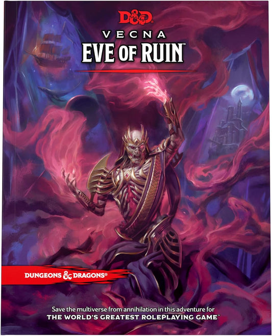 Dungeon Masters and players alike will unlock their full potential in this epic high-level Dungeons & Dragons adventure for characters level 10-20. You hold the power to change the multiverse, so what are you waiting for? This book includes detailed character dossiers with exclusive insight into these illustrious figures. Journey through memorable fantasy locations during your race to save existence. In Vecna: Eye of Ruin, players will take on over 30 terrifying new monsters spawning from all over the multi