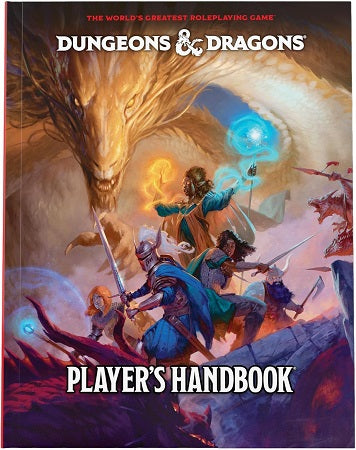 The biggest Player's Handbook in Dungeons & Dragons history, revised and expanded to reflect ten years of feedback from the D&D community!

This revised and expanded Player's Handbook contains rules for character creation and advancement, exploration, combat, equipment, spells, and much more. Create fantastic D&D heroes from the wide selection of character origins, classes, and subclasses provided. Explore ancient ruins and deadly dungeons. Battle monsters while searching for legendary treasures. Gain exper