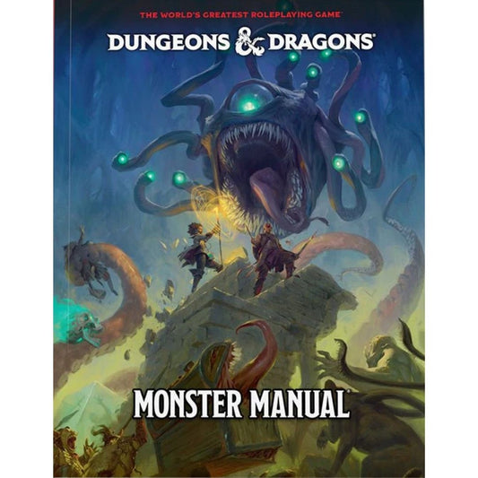 The biggest D&D monster manual ever, with over 500 total and over 75 brand-new monsters to choose from 9 terrifying new predators for higher-level play, like the arch-hag and blob of annihilation. New variations on beloved creatures like the primeval owlbear and vampire familiar. 40+ versatile humanoid stat blocks that give Dungeon Masters greater flexibility when populating their worlds with NPCs. All creature stat blocks have been redesigned and rebalanced for ease of use and maximum fun. Breathtaking new