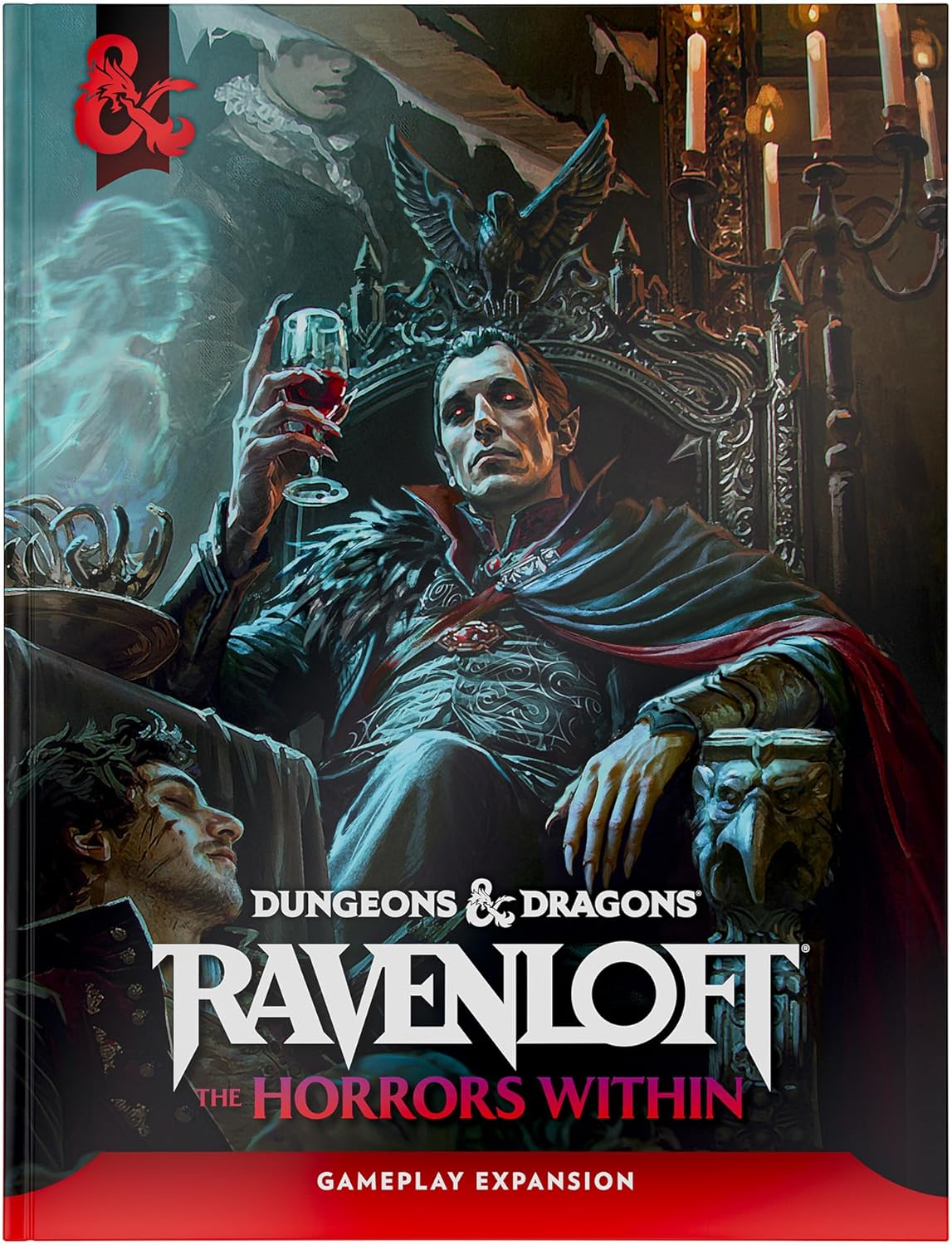 Release Date June 16, 2026
Bring fear to the table with Ravenloft: The Horrors Within, the ultimate horror expansion. As Dungeon Master, you are the mastermind pulling the strings, wielding multiple genres of horror, shadowy Domains of Dread, malevolent Darklords, and grotesque monstrosities as instruments of fear in your campaign of terror. Inside this haunted vault, your players will uncover necrotic new subclasses, haunting backgrounds, and supernatural curses. Whatever happens, only one thing is certain