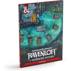 Run terrifying Dungeons & Dragons encounters with this map pack, perfect for terror-fueled battles across the Domains of Dread. This pack features 5 double-sided, horror-themed battle maps (22" x 30"), from haunted manors to cursed tombs, and 30+ creature and terrain tokens designed to support different genres of horror. Whether you’re staging a Darklord’s final stand or unleashing creatures from beyond, these richly illustrated maps and tokens are ready to use in any horror campaign.