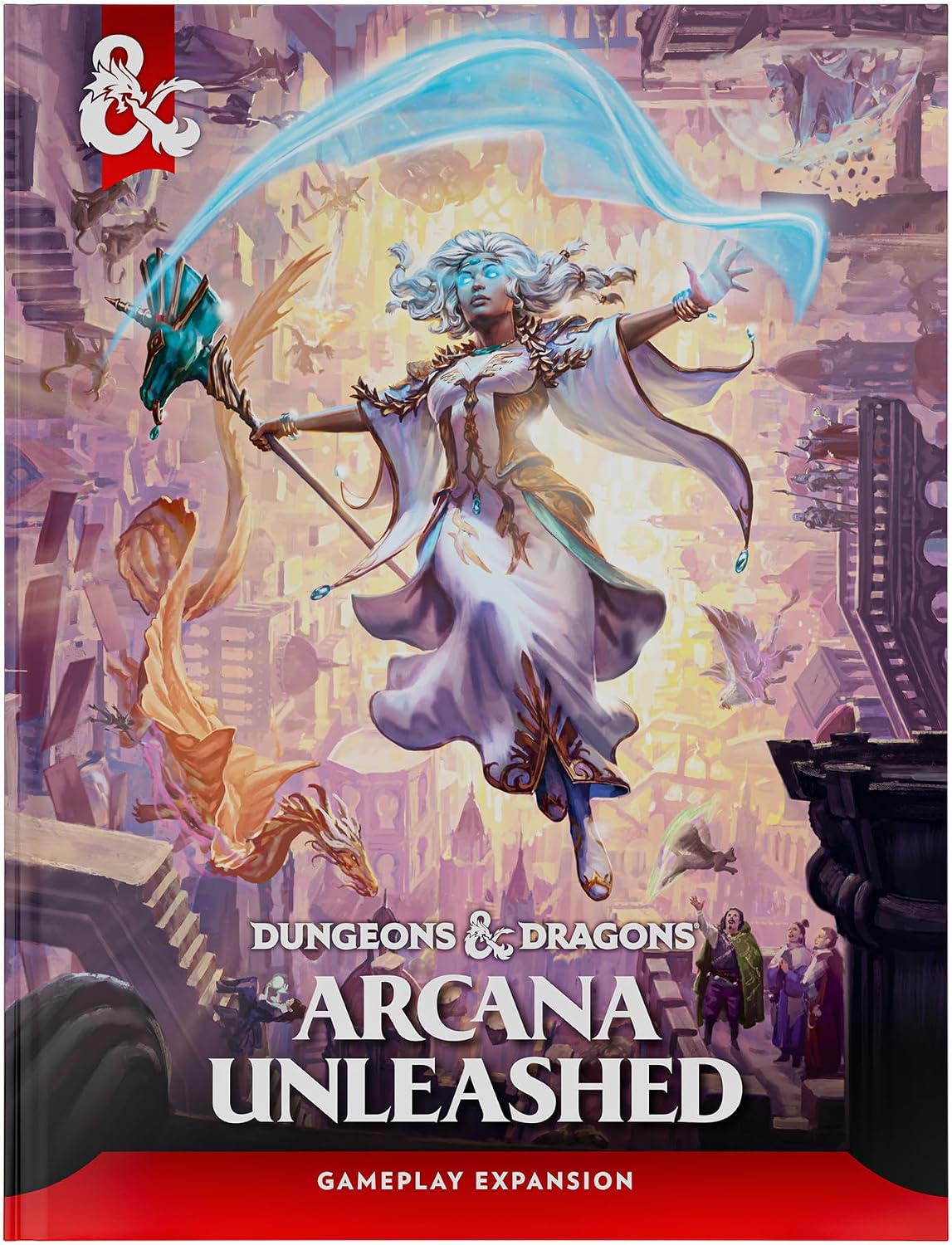 Release Date 09/15/2026
Arcana Unleashed is a D&D Gameplay Expansion book.
Take your magic to the next level in a world shaped by arcane power. Step into a high-magic society where legendary spellcasters, arcane factions, and ancient traditions shape the fate of entire realms. Master evolving magical abilities, uncover forgotten secrets, and wield power worthy of legends. Inside this magical tome, uncover 8 new subclasses, 33 spells, 19 magical creatures, 9 arcane factions, 6 group patrons, 47 magical items