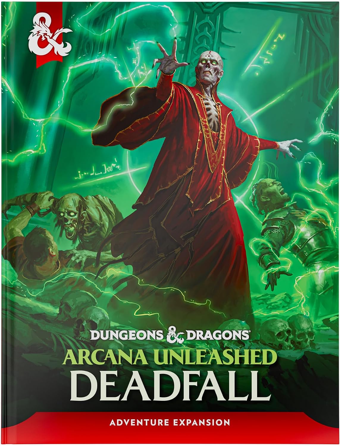 Release Date 09/15/2026
Deep in Thay, a nation notorious for its tyrannical, red-robed wizards, secrets are passed in the dark and a looming threat of unimagined power seeks to crumble societies. Dive into the world of enchanted espionage, fragile alliances, and clandestine missions in Arcana Unleashed: Deadfall, a magical spy thriller adventure built for high level play. This book includes a level 11 to 20 adventure, Thay Gazetteer, 14 magical items, 6 high-CR creatures, 5 chapters with more than 20 dedica