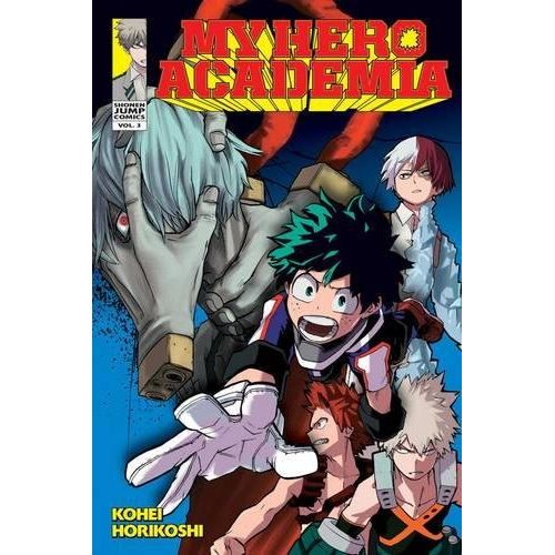 A sinister group of villains has attacked the first-year U.A. students, but their real target is All Might. It’s all that Midoriya and his classmates can do to hold them off until reinforcements arrive. All Might joins the battle to protect the kids, but as his power runs out he may be forced into an extremely dangerous bluff!