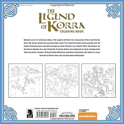 Dark Horse The Legend of Korra Adult Coloring Book | Galactic Toys & Collectibles