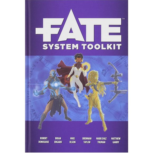 Fate System Toolkit is an expansion for the Fate Core System. Rules, glorious rules! The Fate Core system is flexible, hackable, and adaptable to any world you can dream up. This Fate System Toolkit is packed with system ideas to bring those dreams to life. Learn how to hack the skill system to better suit your terraforming campaign. Get ideas on how to create races and societies for your woodland elves, subterranean aliens, or afterlife police force. Customize our magic starters to create your own system,