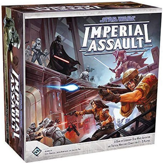 Imperial Assault casts you and your friends into the climactic events following the Death Star's destruction above Yavin 4, and offers two full game experiences within the Star Wars saga. In the campaign game, you and up to four other friends play a series of thrilling missions woven together in a narrative campaign, and in the skirmish game, you and your opponent muster your own strike teams and battle head-to-head over conflicting objectives. Whether you play as a hero of the Rebellion and fight alongside