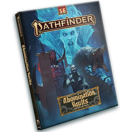 One of Pathfinders most popular and exciting campaigns comes to 5e at last! When the mysterious Gauntlight, an eerie landlocked lighthouse, glows with baleful light, the people of Otari know something terrible is beginning. Evil stirs in the depths of the Abomination Vaults, a sprawling dungeon where a wicked sorcerer attempted to raise an army of monsters hundreds of years ago. The town`s newest heroes must venture into a sprawling dungeon filled with beasts and traps to prevent a spiteful spellcaster from