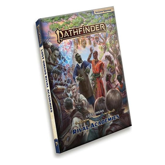 The finest mages, scientists, and academics of the Age of Lost Omens are gathering! Journey to a fortress-city in demon-ravaged Sarkoris to learn the ancient magical secrets of the Magaambya's wizards, Lepidstadt's bleeding-edge theories on reanimating flesh with electricity, the extraplanar fey philosophies of the Cobyslarni, and the lore of more than a dozen other academies! With so many prominent scholars in one place, rivalries are sure to abound―whether in the classroom, on the sports fields, or during