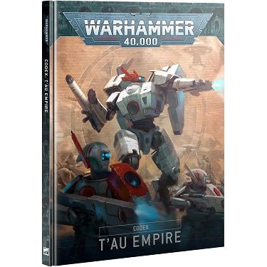 Inside this 136-page hardback book, you'll find:
– Background material detailing the T'au Empire, including its rigid caste system, varied sept worlds, and meteoric expansion, as well its long-time allies amongst the Kroot
– Inspiring artwork that sheds light on the sleek aesthetic, complex technology, and alien auxiliaries of the T'au Empire
– 38 datasheets detailing the profiles, wargear, and unique abilities of every T'au Empire unit, from Stealth Battlesuits to savage Krootox Rampagers
– Four themed Det