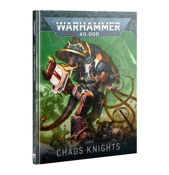 Release Date 6/21/25
Codex for 10th edition Chaos Knights