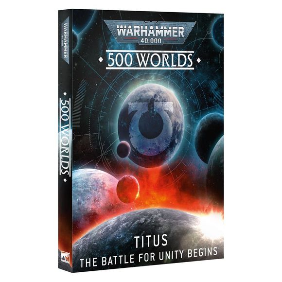Release Date 1/24/2026
Contents:
– 500 Worlds: Titus – An 80-page softcover book featuring lore and background about the opening moves to reclaim the 500 Worlds of Ultramar, including the forces marshalled by the Ultramarines and the Necrons.
– 500 Worlds: Titus – Dread Incursions – An 80-page softcover book covering boarding actions, giving you all the rules you'll need to play, along with two Boarding Actions Detachments, 12 new missions, and linked campaigns.
– 500 Worlds: Titus – War on the Vespator Fro