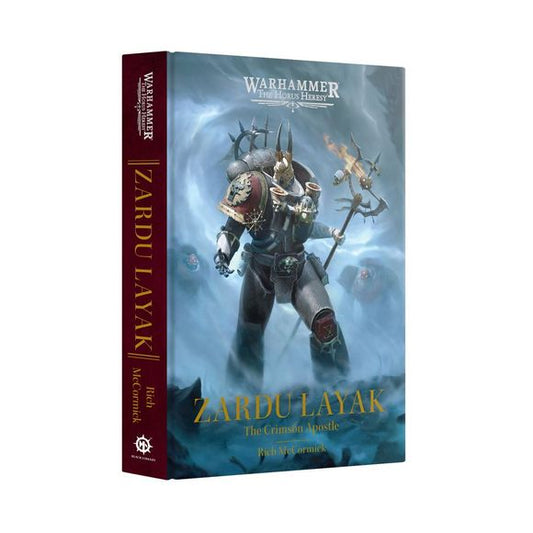 Release Date 4/25/2026
Zardu Layak is not mad. Zardu Laytak has been chosed by the gods. After receiving visions of his father, Lorgar, in his dreams, the Word Bearer now understands the truth - in the war to come, he is destined to set the stage, open the way and change the galaxy forever.
Hardback The Horus Heresy Novel wrriten by Rich McCormick