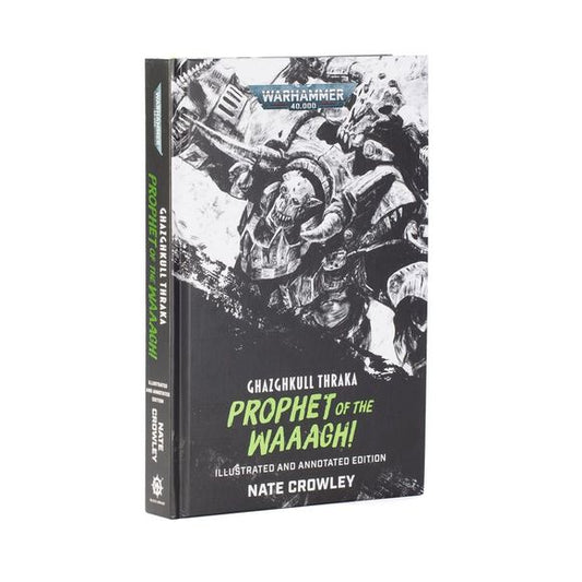 A Warhammer 40k
Ghazghkull Thraka, the Beast of Armageddon, is one of the greatest threats to the Imperium. Read his full story as told to the Inquisition by his faithful banner bearer, Makari.
Written by Nate Crowley