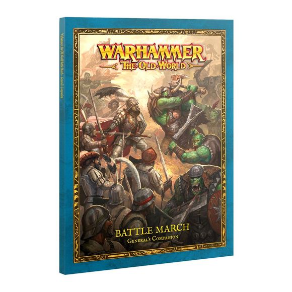 Release date  7/18/2026
Inside this 48-page softcover gaming supplement, you will find:
– Battle March Campaign
– Battle March Rules
– Muster Lists
– Additional Rules