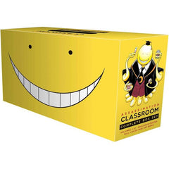 The complete bestselling Assassination Classroom series is now available in a boldly designed, value-priced box set! Includes 21 volumes of this unique tale of a mysterious, smiley-faced, tentacled, superpowered teacher who guides a group of misfit students to find themselves—while doing their best to assassinate him. Action-packed, hilarious, and heartwarming, this title is famous for moving fans to tears through their laughter... Includes an exclusive, full-color, mini “yearbook” filled with images of fav
