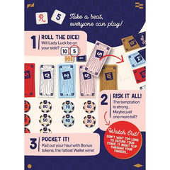 Randolph Rollie Dice and Card Game Roll for Cash or Crash Family Game