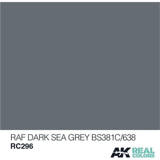 AK Interactive Real Color RAF Dark Sea Grey 10ML Acrylic Hobby Paint Bottle