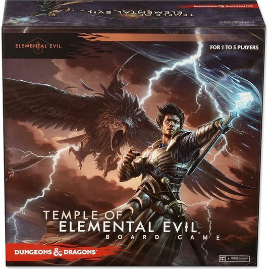In the Dungeons & Dragons: Temple of Elemental Evil Board Game, you play as a heroic adventurer. With amazing abilities, spells and magic weapons, you must explore the dungeons beneath the Sword Coast where you will fight monsters, overcome hazards and find treasure. Are you ready for adventure?  Temple of Elemental Evil includes multiple scenarios, challenging quests, and co-operative game play designed for 1-5 players. The contents can also be combined with other D&D Adventure System Cooperative play boar