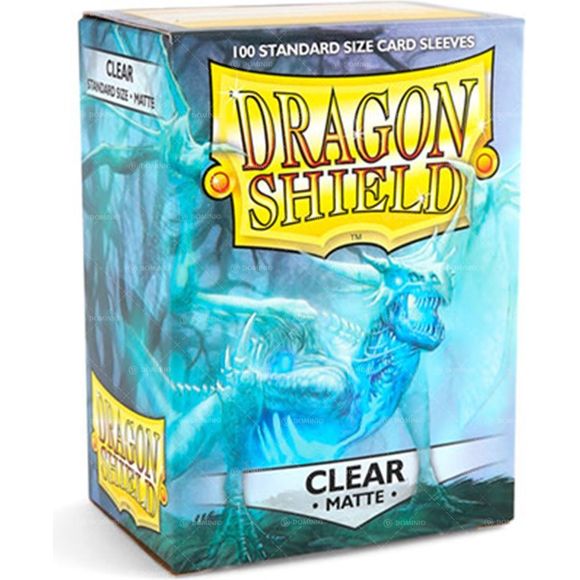 Dragon Shield Matte Clear 100 Protective Sleeves | Galactic Toys & Collectibles