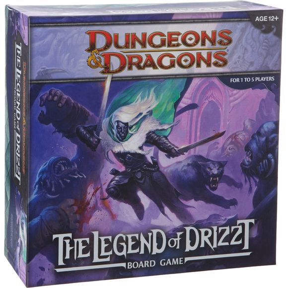 The adventures of Drizzt Do'Urden, as told in the New York Times best-selling Forgotten Realms® novels by R.A. Salvatore, come to life in this thrilling board game. Take on the role of the legendary drow ranger or one of his famous adventuring companions, battle fearsome foes, and win treasure and glory.

Designed for 1-5 players, this board game features multiple scenarios, challenging quests, and cooperative game play. The contents of this game can also be combined with other D&D® Adventure System Coope