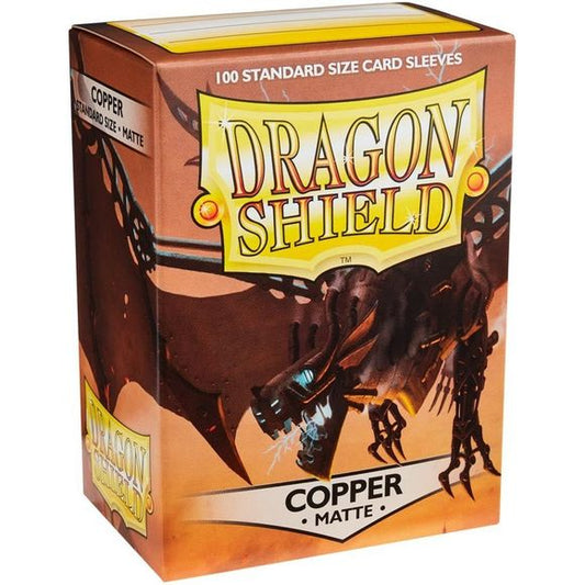 Dragon Shield Matte Copper 100 Protective Sleeves | Galactic Toys & Collectibles
