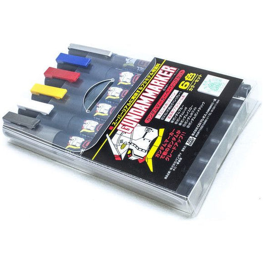 Gunze GSI Creos Mr. Hobby Gundam Marker Basic Set (6 Markers)