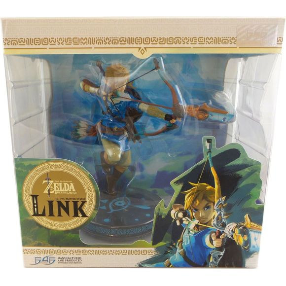 First 4 Figures is proud to introduce their latest PVC collectible, The Legend of Zelda™: Breath of the Wild – Link 10" PVC Statue!

The highly detailed Link PVC statue is inspired by the official artwork from The Legend of Zelda™: Breath of the Wild. Link is in this dynamic pose wielding the Traveler's Bow about to release an Ancient Arrow. On his back is the Traveler's Shield and the Soldier's Broadsword, and around his waist is a quiver of arrows and the Sheikah Slate, a device that aids him in his trave