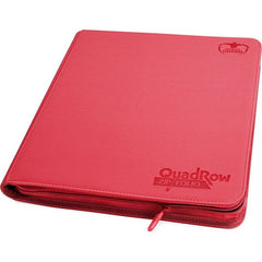 Ultimate Guard QuadRow Zipfolio Xenoskin Card Binder, Red | Galactic Toys & Collectibles