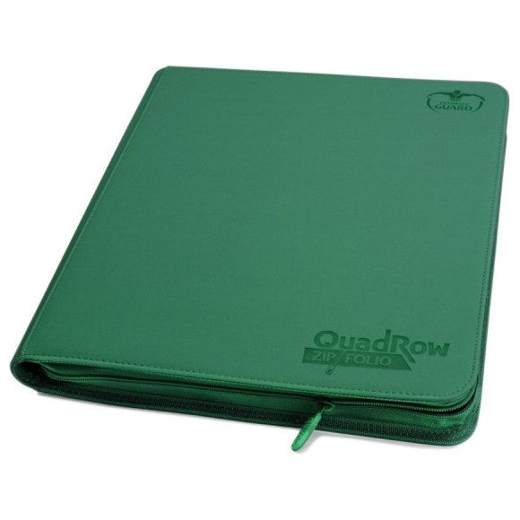 Ultimate Guard QuadRow Zipfolio Xenoskin Card Binder, Green | Galactic Toys & Collectibles