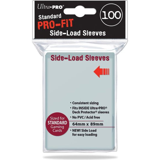 Ultra-Pro Standard Pro-Fit Transparent Side-Loading Clear Sleeves (100/Pack) | Galactic Toys & Collectibles
