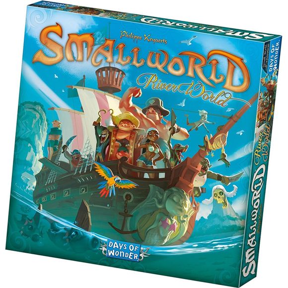 Small world: River world is the newest expansion the popular civilization-building game small world. With River world, players will discover new maps full of water regions haunted by merciless pirates. Players will need to defend their precious harbors against them, fight them on the River, and still keep an eye on their opponents! some regions such as the shipyard or the temple of the Seer may help them to have the upper hand, but in River world, there is still not enough room for everybody. What's more, r