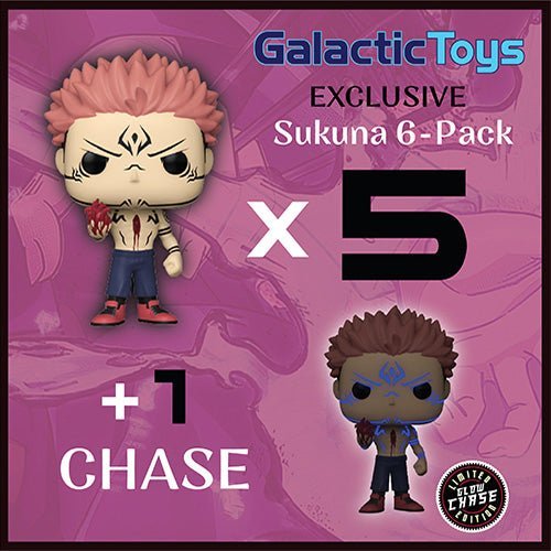 Funko Pop! Animation: JJK- Sukuna w/ Heart 5 Commons 1 Chase Bundle | Galactic Toys & Collectibles