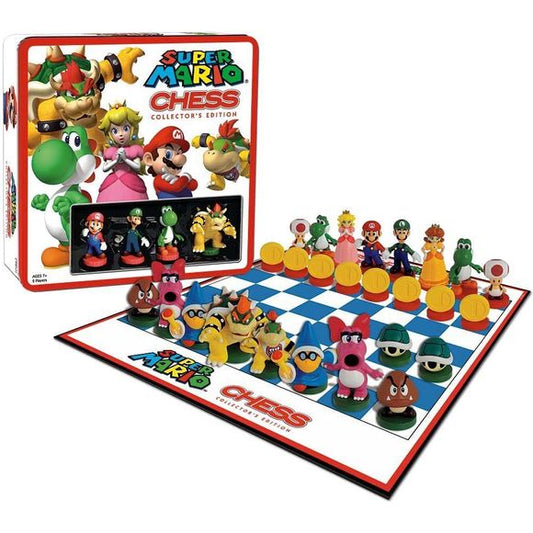 Nintendo Super Mario Bros. Chess Collector's Edition Game Tin | Galactic Toys & Collectibles