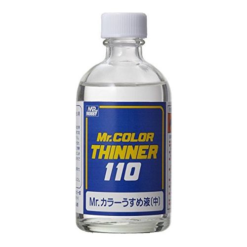 Mr. THINNER is necessary to thin paints and wash brushes. Mr. THINNER is a high quality material, so it is easy to use and mix with Mr. COLOR.
Advised thinning ratio for airbrushing is 1:1.5 > 1:2 (Paint:Thinner)