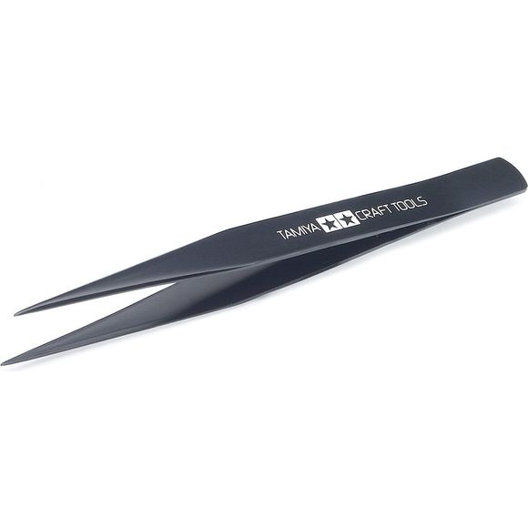 Tamiya 74004 Straight Tweezers for Plastic Models and Craft Hobby | Galactic Toys & Collectibles
