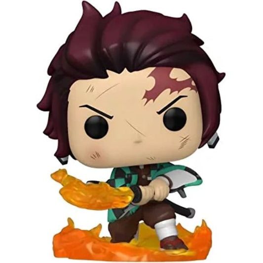 DAMAGED BOX Galactic Toys Exclusive Funko Pop! From Demon Slayer Tanjiro Breath of the Sun | Galactic Toys & Collectibles