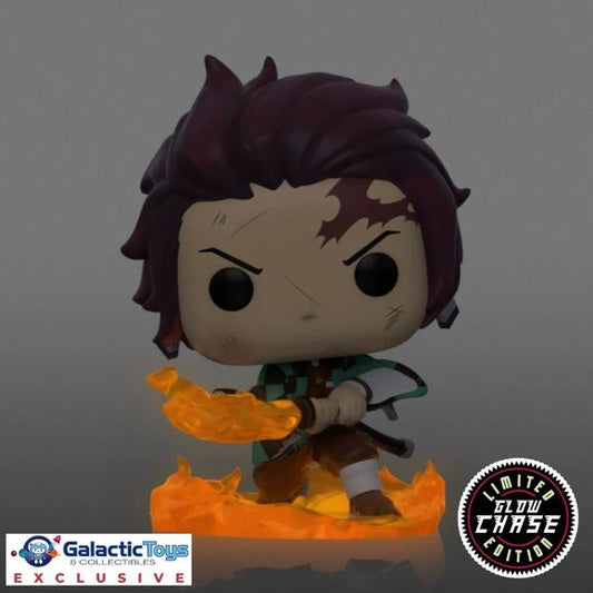 Galactic Toys Exclusive - Funko Pop! Animation: Demon Slayer-Tanjiro Glow Chase Edition | Galactic Toys & Collectibles