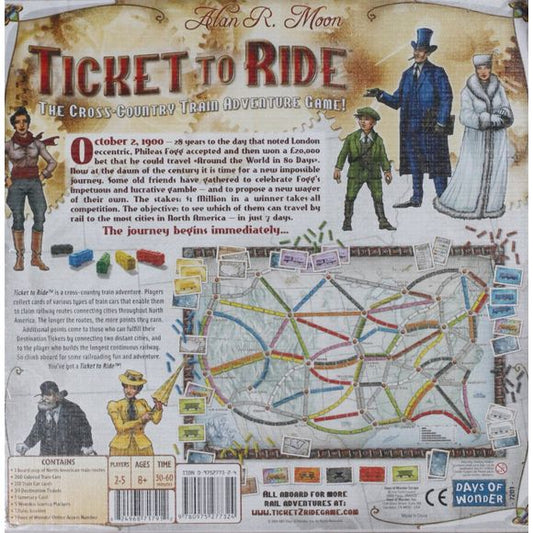 Days of Wonder: Ticket To Ride - Board Game | Galactic Toys & Collectibles