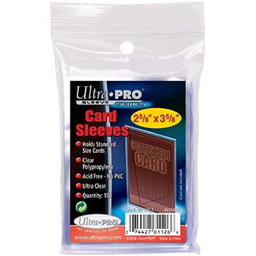 Ultra Pro Soft Penny Sleeves 2 5/8 x 3 5/8 Inches Standard Card Size 100 pcs | Galactic Toys & Collectibles