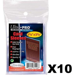 Ultra Pro 100 Pcs Penny Soft Card Sleeves Standard Size - 10 Pack (1000 sleeves) | Galactic Toys & Collectibles